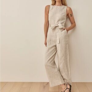 Reformation Naomi Linen Jumpsuit